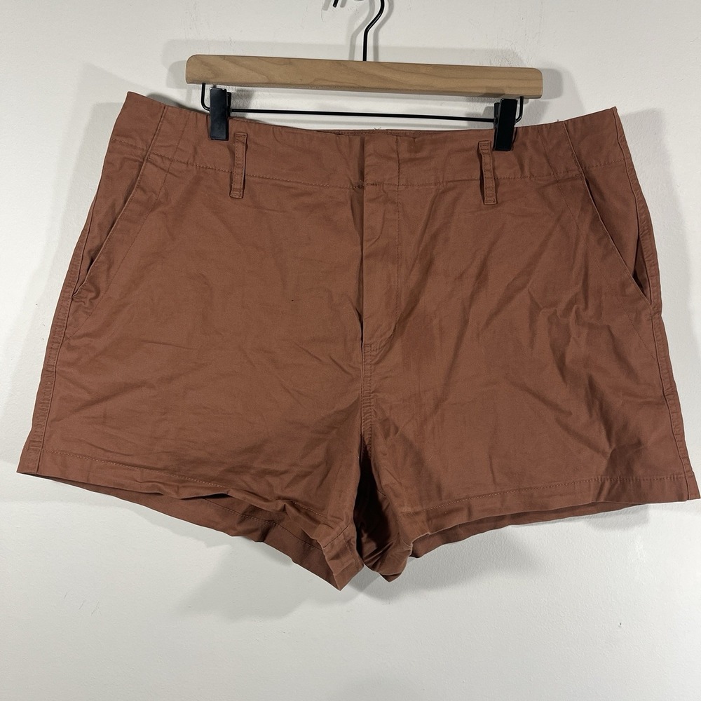 A New Day Orange Stretch‎ Shorts Women's Size 17